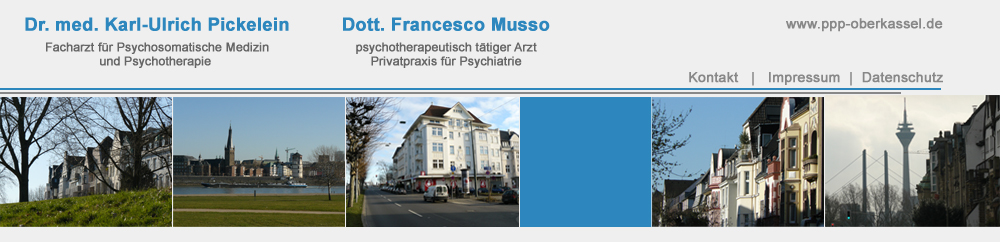 Dr. med. Karl-Ulrich Pickelein Facharzt fr Psychosomatische Medizin und Psychotherapie | Dott. Francesco Musso  www.ppp-oberkassel.de